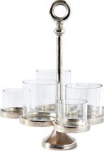 Set van 2 Lisbon windlichten: groot en klein, Huis en Inrichting, 25 tot 50 cm, Ophalen of Verzenden, Zo goed als nieuw, Metaal