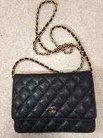 Chanel dames tas/Wallet on Chain bag zwart kaviaar leder, Ophalen of Verzenden, Zwart