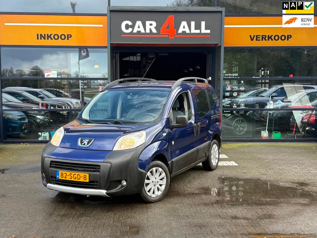 Peugeot Bipper Tepee 1.4 Outdoor LPG3/APK 6-2-2027AIRCO/LMVE, Auto's, Voorwielaandrijving, Zwart, 4 cilinders, 1197 kg