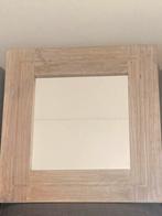 2x TEAK houten spiegels, Ophalen, Gebruikt, Vierkant, Minder dan 100 cm