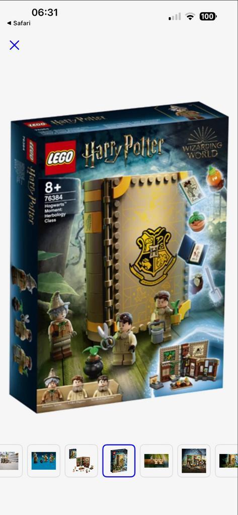 Lego Harry Potter Zweinstein Kruidenkunde Les (76384), Kinderen en Baby's, Speelgoed | Duplo en Lego, Zo goed als nieuw, Lego
