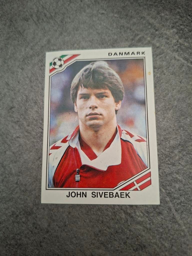 Panini sticker WK 86 Mexico. Speler John Sivebaek Denemarken, Verzenden, Zo goed als nieuw, Sticker