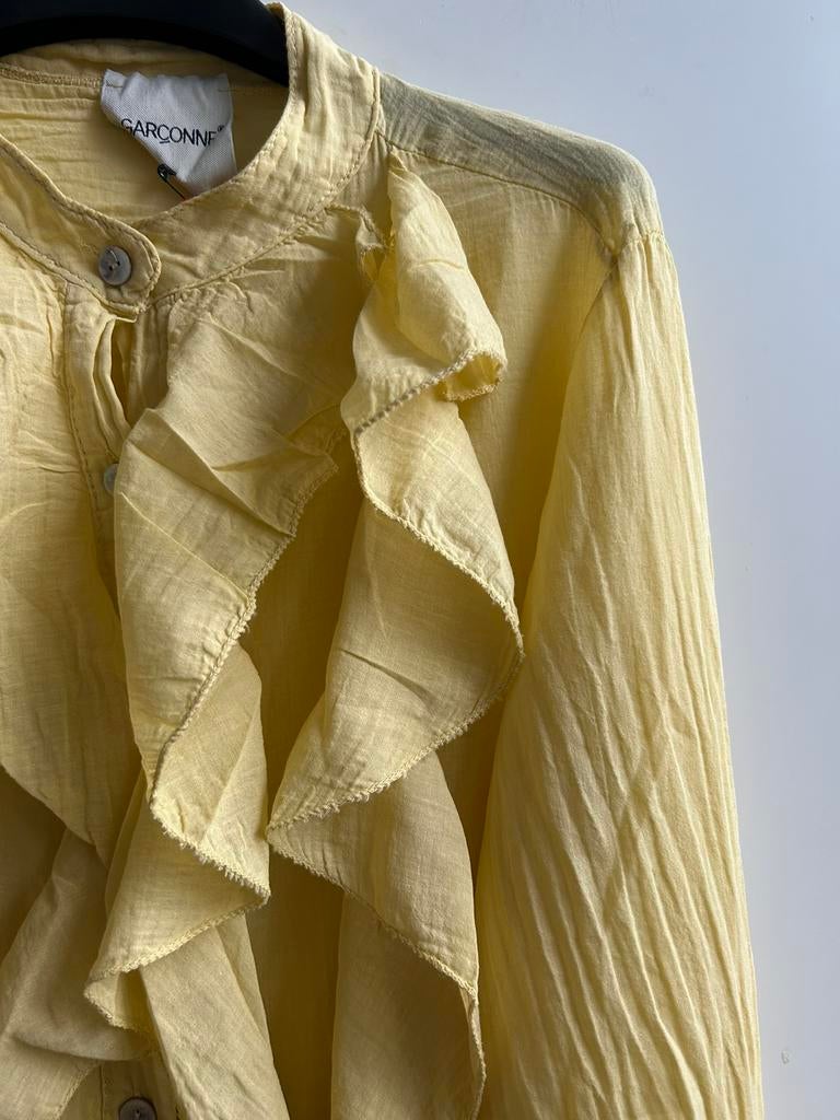 GARCONNE blouse geel met volants mt TU, -, Verzenden, Parijs, Geel