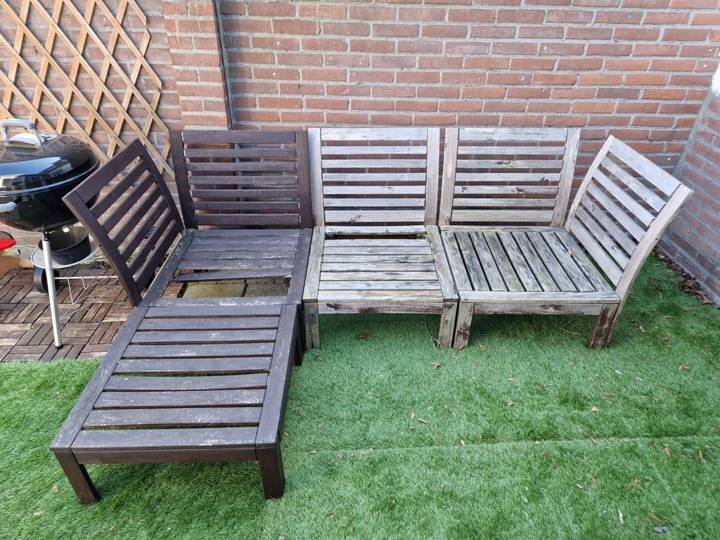 IKEA Applaro tuinset - gratis afhalen (opknapper), Ophalen, Gebruikt, 3 zitplaatsen, Loungeset