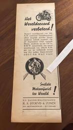 advertentie BMW motor uit 1936, Verzenden, 1920 tot 1940, Nederland, Knipsel(s)