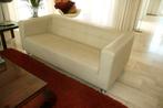 Cremekleurige zithoek van 2 lÁncora leren banken, Huis en Inrichting, Ophalen, Gebruikt, Leer, Modern / klassiek