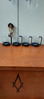4 Bodum thee koffie drink glazen  C. Jorgensen, Huis en Inrichting, Keuken | Servies, Glas of Glazen, Eu, Eu, Ophalen of Verzenden
