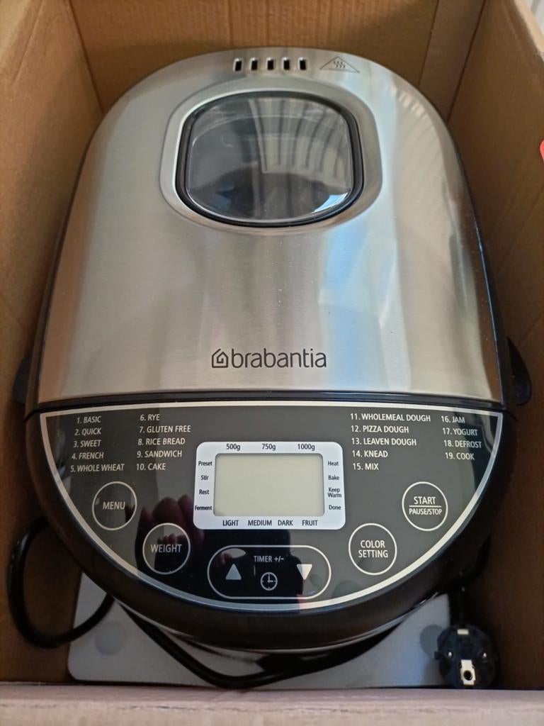 Broodbak machine.Brabantia, Ophalen, Zo goed als nieuw