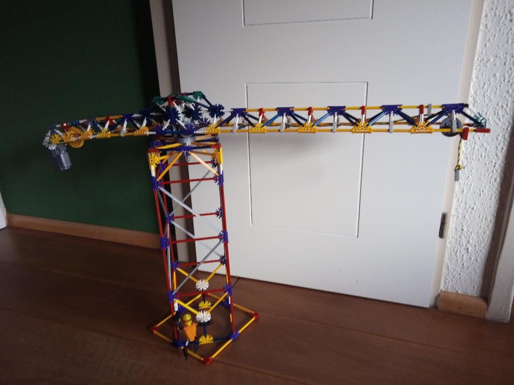 Enorm grote Knex (K'nex) hijskraan met motor!, Ophalen of Verzenden, Gebruikt, K'nex