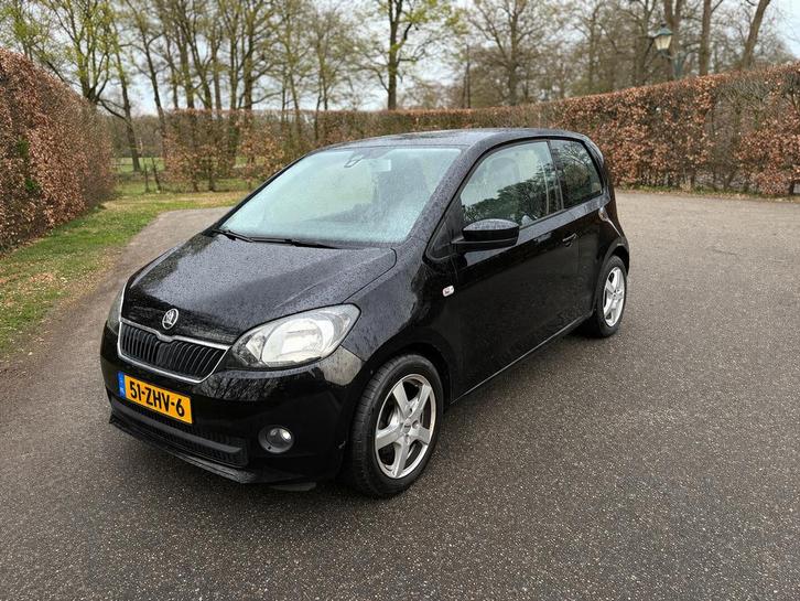Skoda Citigo 1.0 T 55KW 2012 Zwart NAP, Auto's, Skoda, Particulier, Citigo, Benzine, A, Hatchback, Handgeschakeld, Origineel Nederlands