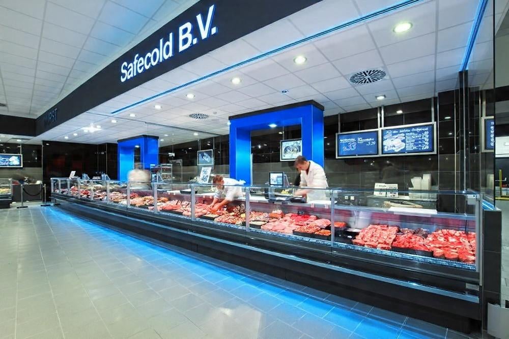 Slagerij Koeltoonbank Plaatkoeling van Merk Safecold B.V., Ophalen, Vlees