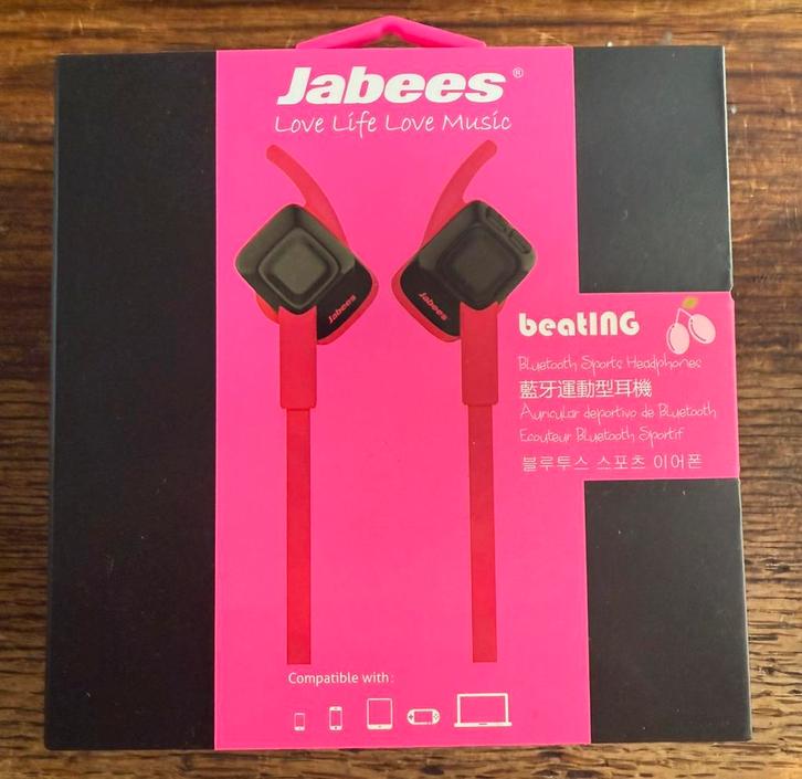 4x Jabees beatING Orange/Roze Wireless In-ear headphones., Computers en Software, Headsets, Zo goed als nieuw, In-ear, Draadloos