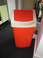 Grote oranje retro/vintage Curver wasmand met klepdeksel, Ophalen, Gebruikt, Oranje, Overige typen