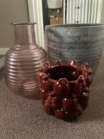 Gratis bloempotten/vazen, Ophalen, Rond, Zo goed als nieuw, Aardewerk