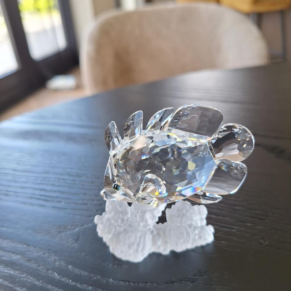 Swarovski Kristal Vis op Koraal - Prachtig Decoratief, Verzamelen, Swarovski, Ophalen of Verzenden, Zo goed als nieuw, Figuurtje