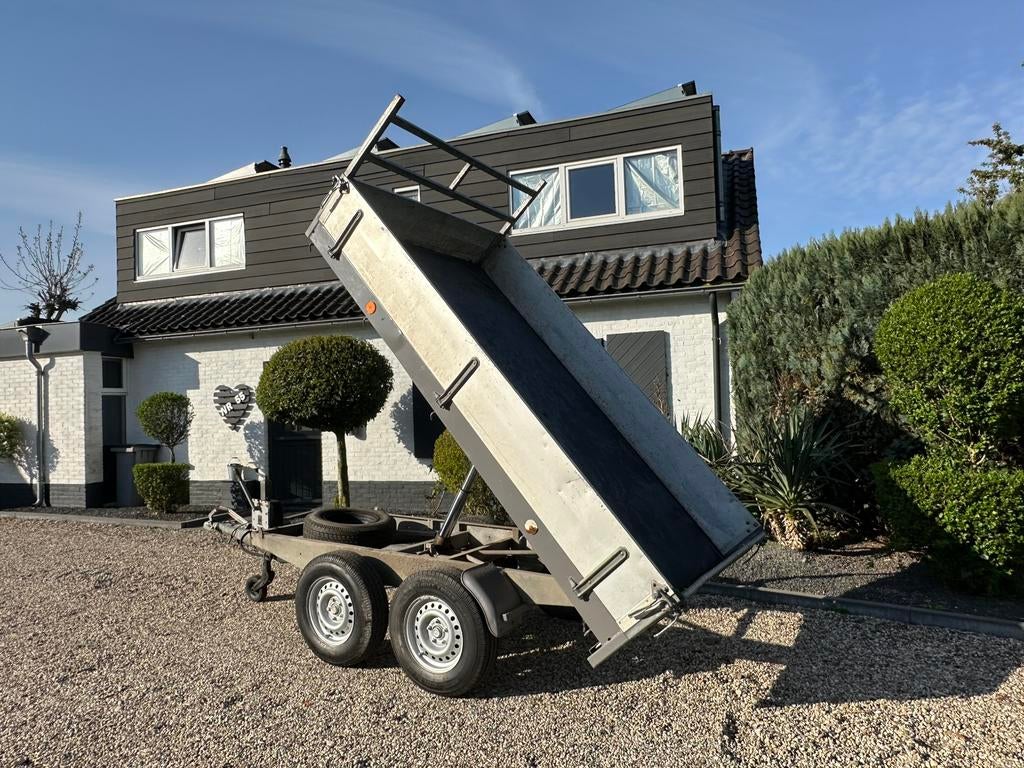 solide handbediende hapert kipper 280x160 2700KG, Auto diversen, Aanhangers en Bagagewagens, Zo goed als nieuw, Ophalen of Verzenden