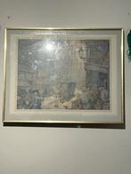 Anton Pieck Prent 'De Efteling' 1981, Antiek en Kunst, Kunst | Schilderijen | Klassiek, Ophalen