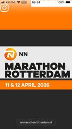 Startbewijs NN Marathon Rotterdam 2026, Ophalen of Verzenden, Nieuw, Overige typen, Overige merken