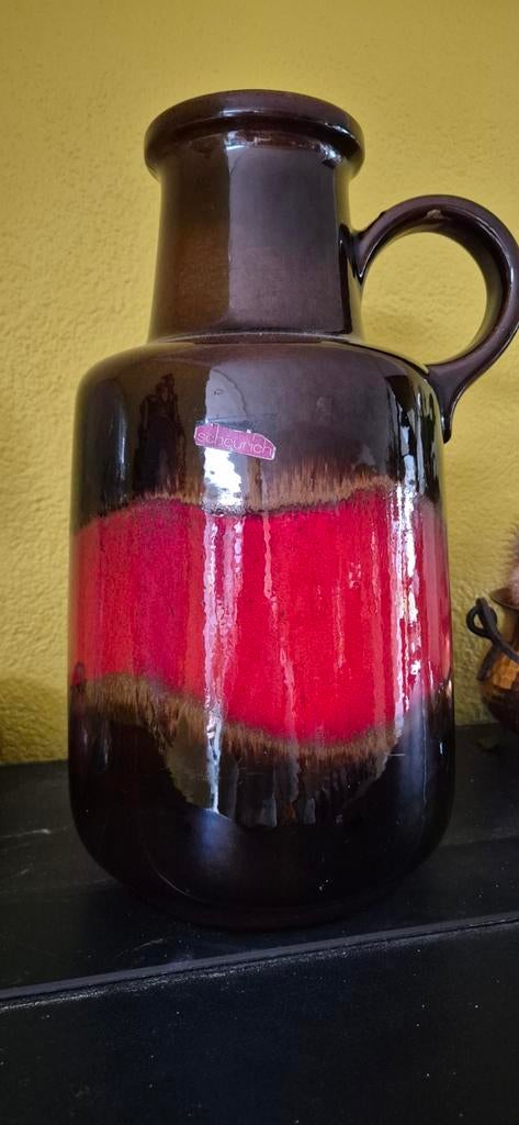 Vintage Scheurich vaas 40 cm - West Germany, Antiek en Kunst, Antiek | Vazen, Ophalen of Verzenden