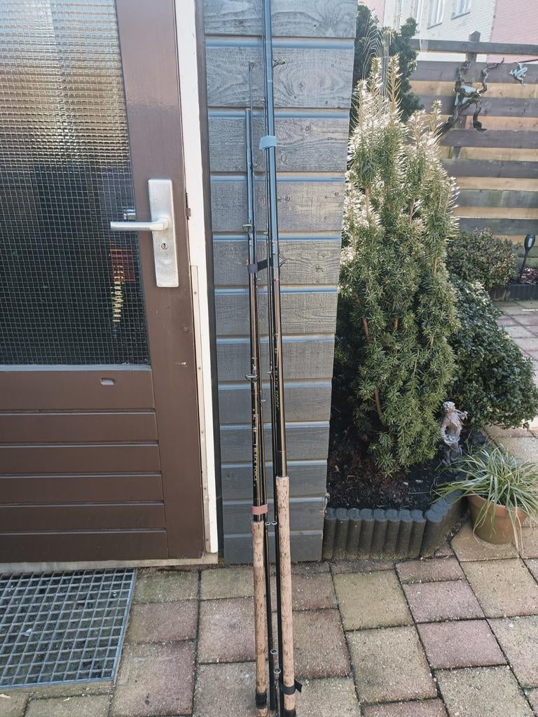 Vintage karper hengels Albatros, Watersport en Boten, Hengelsport | Zeevissen, Ophalen, Werphengel