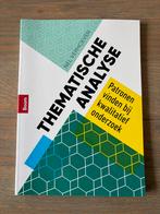Thematische Analyse: Patronen vinden bij kwalitatief onderzo, Ophalen of Verzenden, Gamma, Zo goed als nieuw, HBO