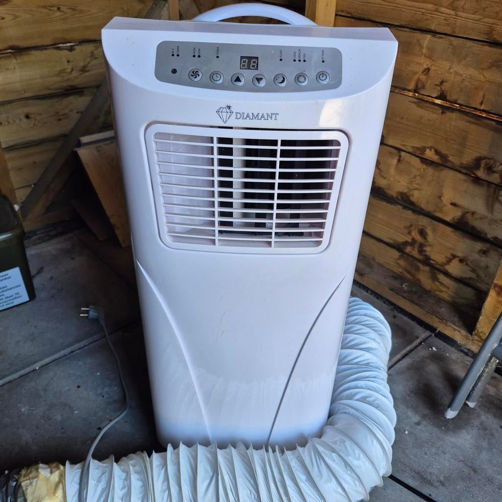 Diamant Mobiele Airco 7000 BTU - Energieklasse A, Witgoed en Apparatuur, Airco's, Ophalen, Gebruikt, Minder dan 60 m³, Timer