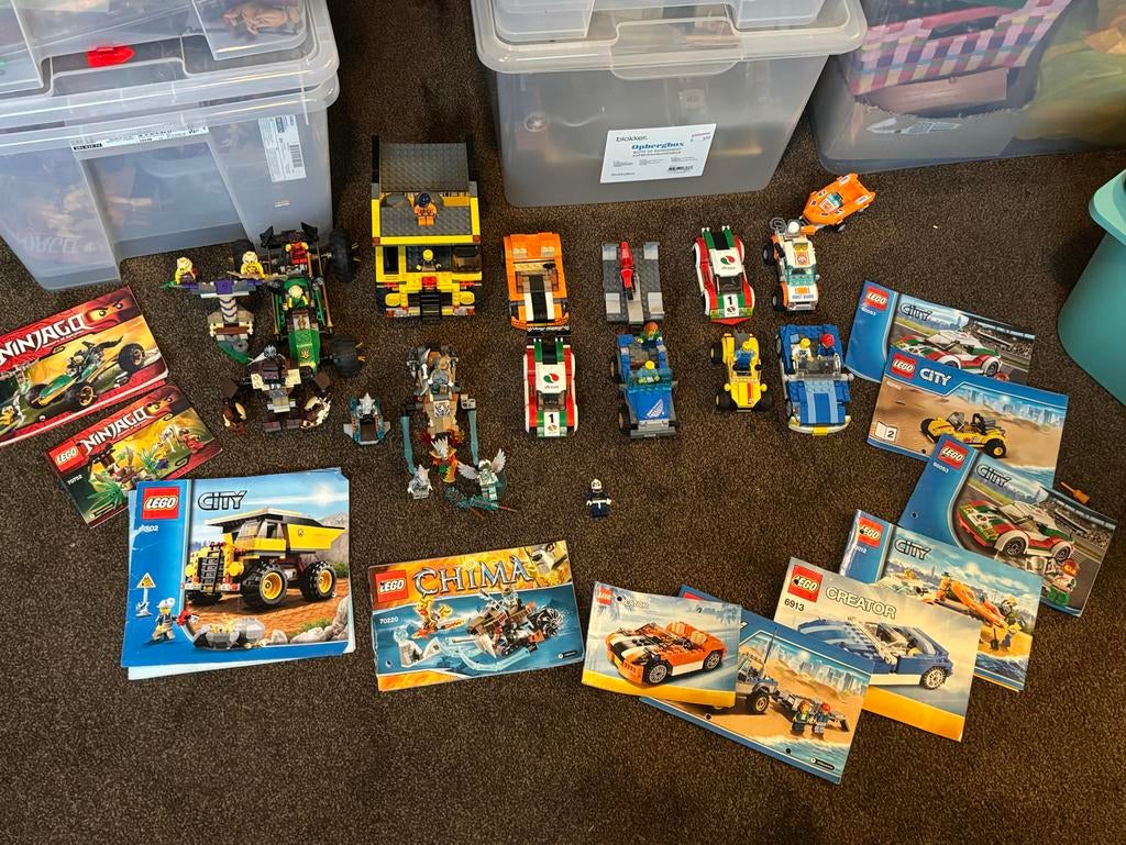 Lego Chima, auto's en Ninjago met instructies, Kinderen en Baby's, Speelgoed | Playmobil, Ophalen of Verzenden, Gebruikt, Complete set