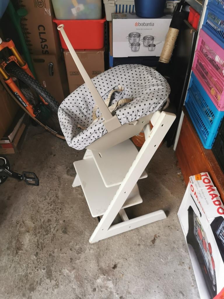 Baby/ kinder spullen trip trap new born, verschoonmat ed, Ophalen, Zo goed als nieuw, Meegroeistoel