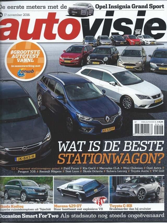 Autovisie 24 2016 : Skoda Kodiaq - VW Golf - Smart ForTwo, Ophalen of Verzenden, Gelezen, Algemeen
