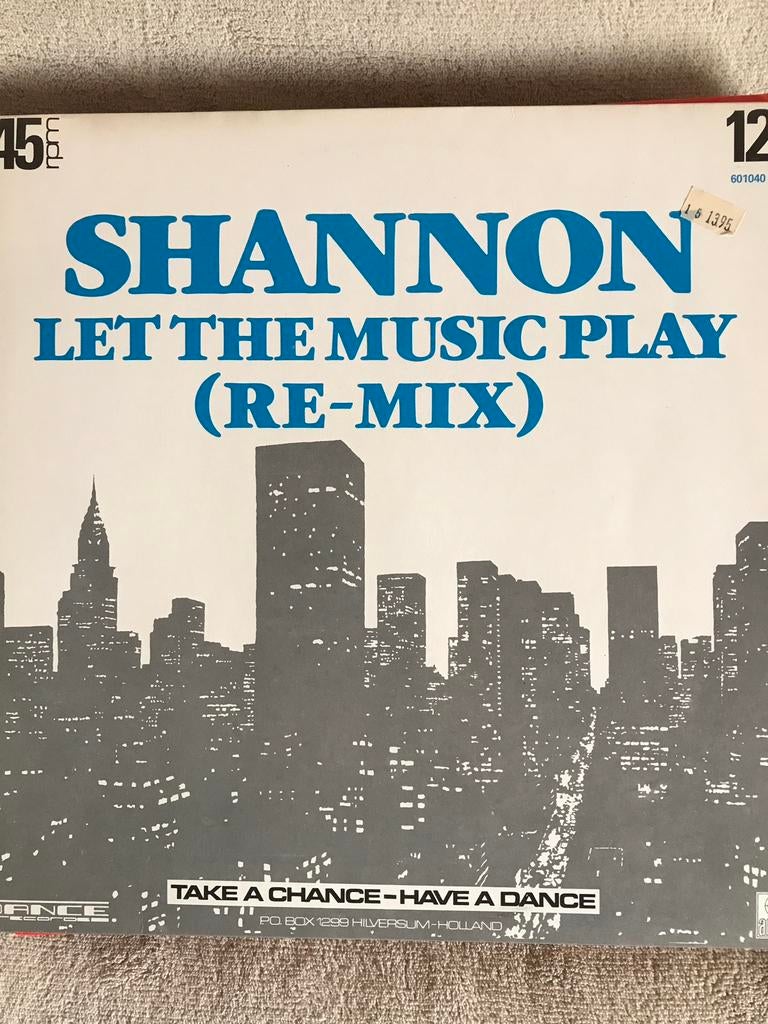 Vinyl Maxi Single Shannon let the music play, Ophalen of Verzenden, Zo goed als nieuw, 12 inch