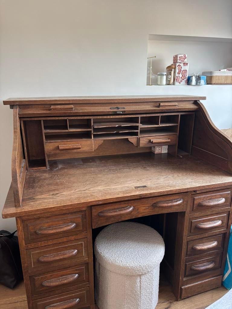 Antieke secretaire met rolluik, Ophalen, Gebruikt