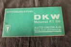 DKW RT100 motorrad betriebsanleitung RT 100 1935 ??, Motoren, Ophalen of Verzenden, Overige merken