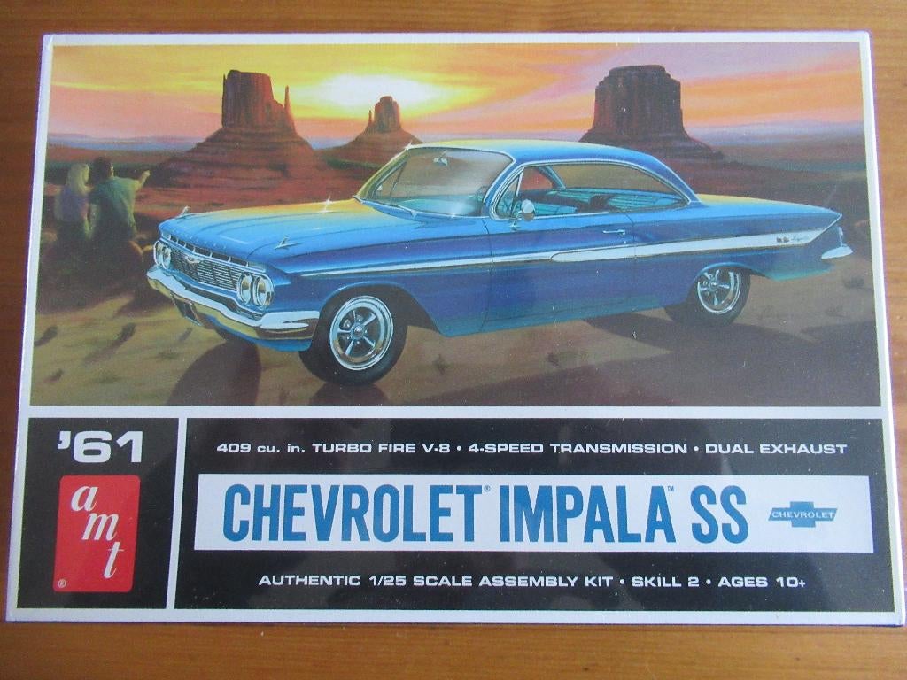 '61 Chevrolet Impala SS (AMT 1/25), Overige merken, Auto, Groter dan 1:32, Nieuw