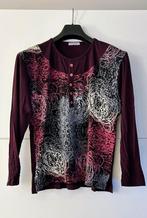 Pienty bordeaux T-shirt met print, Maat 42/44 (L), Ophalen of Verzenden, Lange mouw, Rood