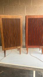 Vintage Grundig geluid boxen in hout - Afhalen Dendermonde, Overige merken, Gebruikt, Ophalen of Verzenden, Minder dan 60 watt
