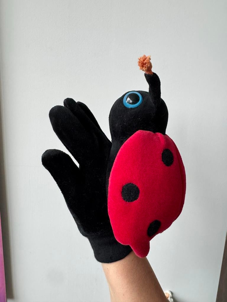 Handpop lieveheersbeestje, Ophalen of Verzenden, Zo goed als nieuw, Jongen of Meisje