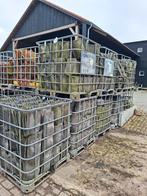 oude holle rood en blauw dakpannen handgevormd, Ophalen, Gebruikt, Steen of Klei, 15 m² of meer