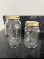 Bormioli Rocco keuken voorraadpotten - glas, Ophalen of Verzenden, Zo goed als nieuw, Glas, Pot, Bus of Blik