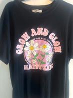 Zwart T-shirt met 'Grow and Glow' print - Maat L, Zwart, Maat 42/44 (L), Ophalen of Verzenden, Korte mouw