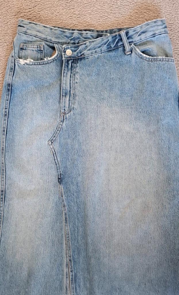 Lange Spijkerrok maat M  merk Zara, Kleding | Dames, Rokken, Maat 38/40 (M), Zara, Nieuw, Onder de knie