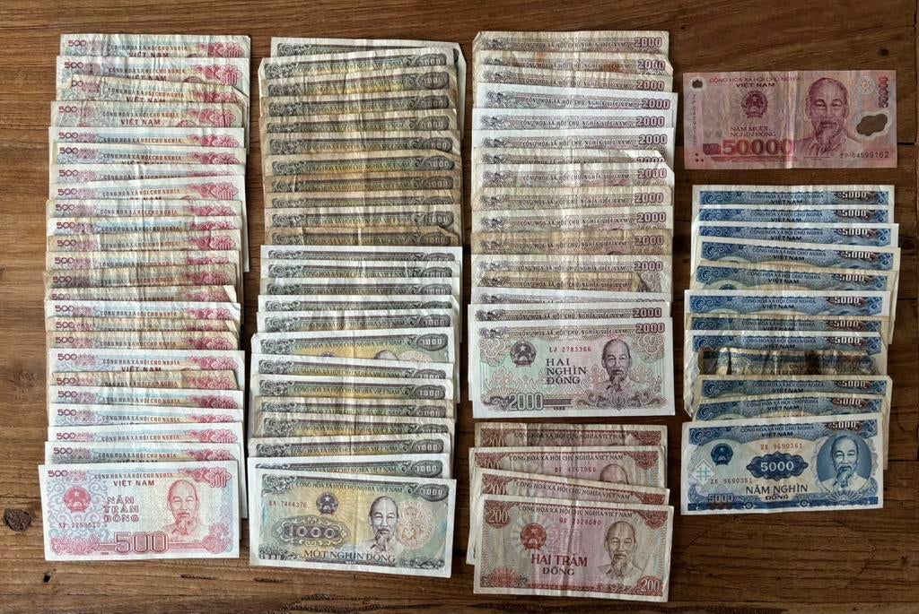 Bankbiljetten Vietnam, Postzegels en Munten, Bankbiljetten | Azië, Ophalen of Verzenden, Zuidoost-Azië