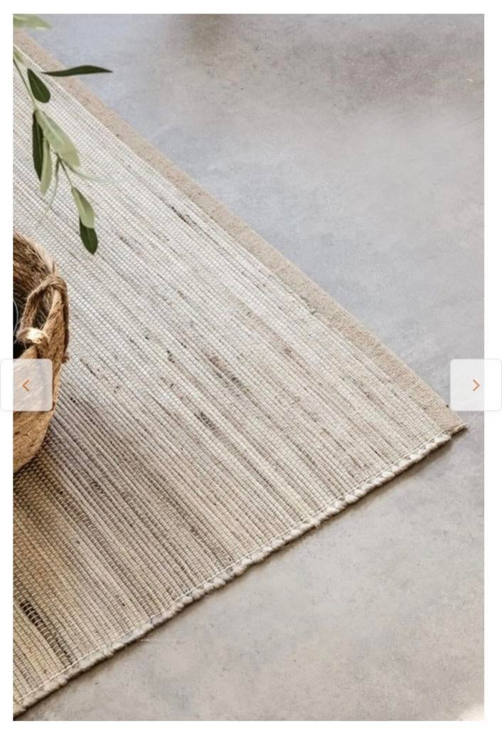 Jute vloerkleed 120x170 nieuw!, Ophalen, Nieuw, Rechthoekig, 200 cm of meer