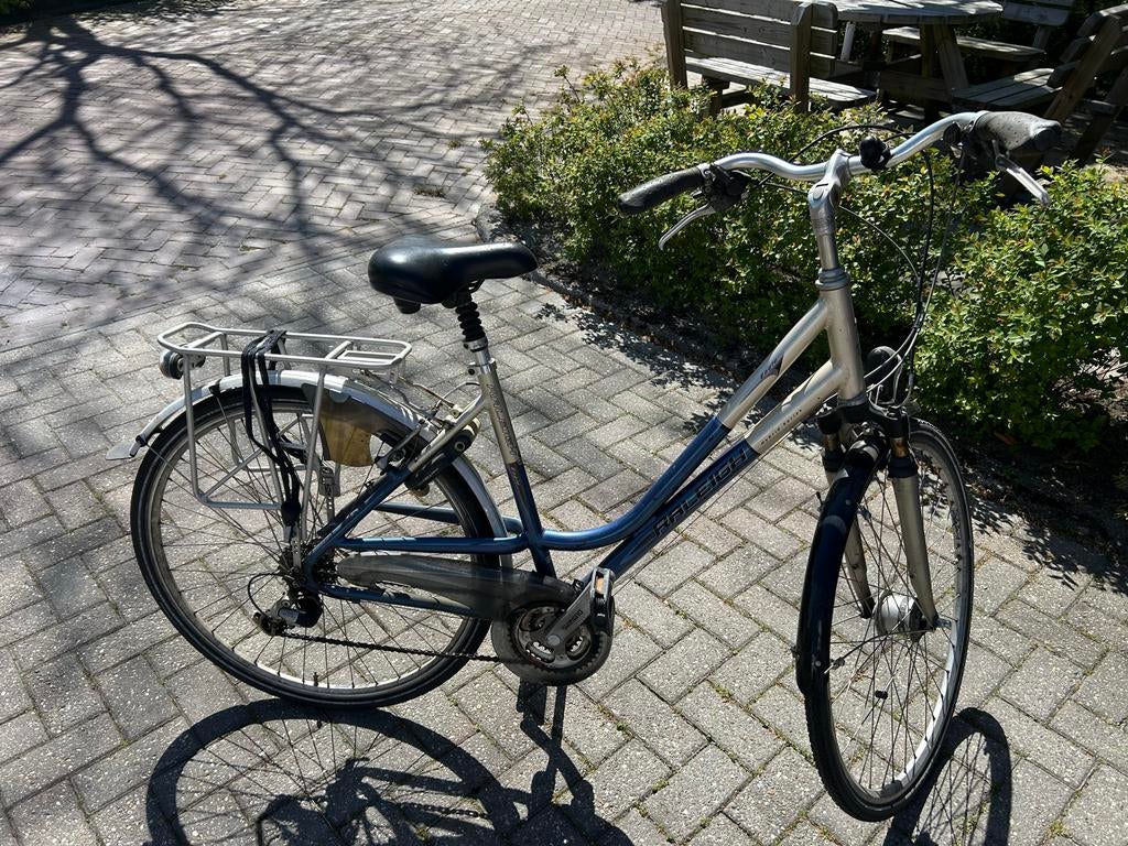 Raleigh damesfiets met lage instap en versnellingen, Velgrem, 50 tot 53 cm, Ophalen, Overige merken