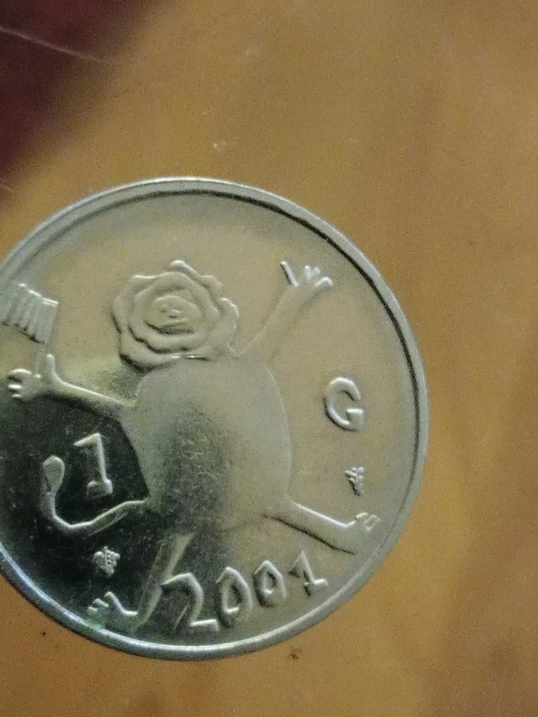 Zilveren gulden 2001 Loeki de Leeuw, Postzegels en Munten, Munten | Nederland, 1 gulden, Koningin Beatrix, Zilver, Ophalen of Verzenden