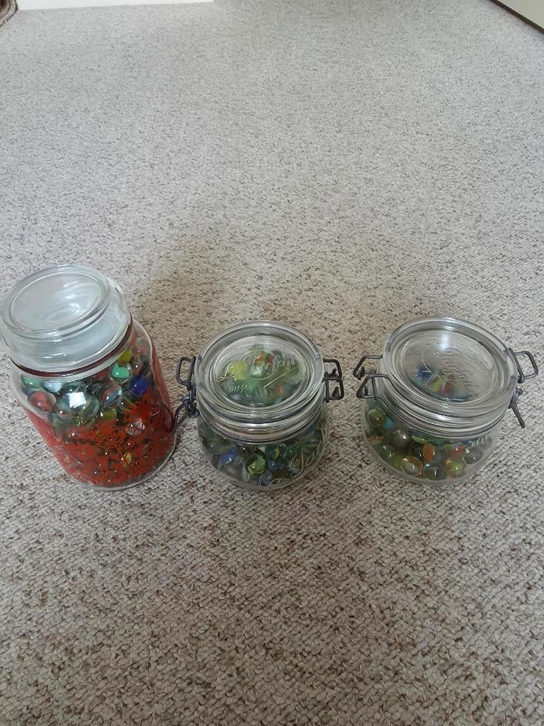 vintage knikkers (de zg. kattenogen), Ophalen of Verzenden, Gebruikt