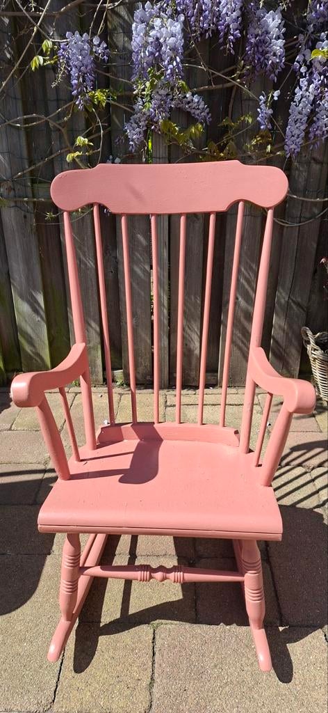 Houten schommelstoel, Huis en Inrichting, Stoelen, Ophalen