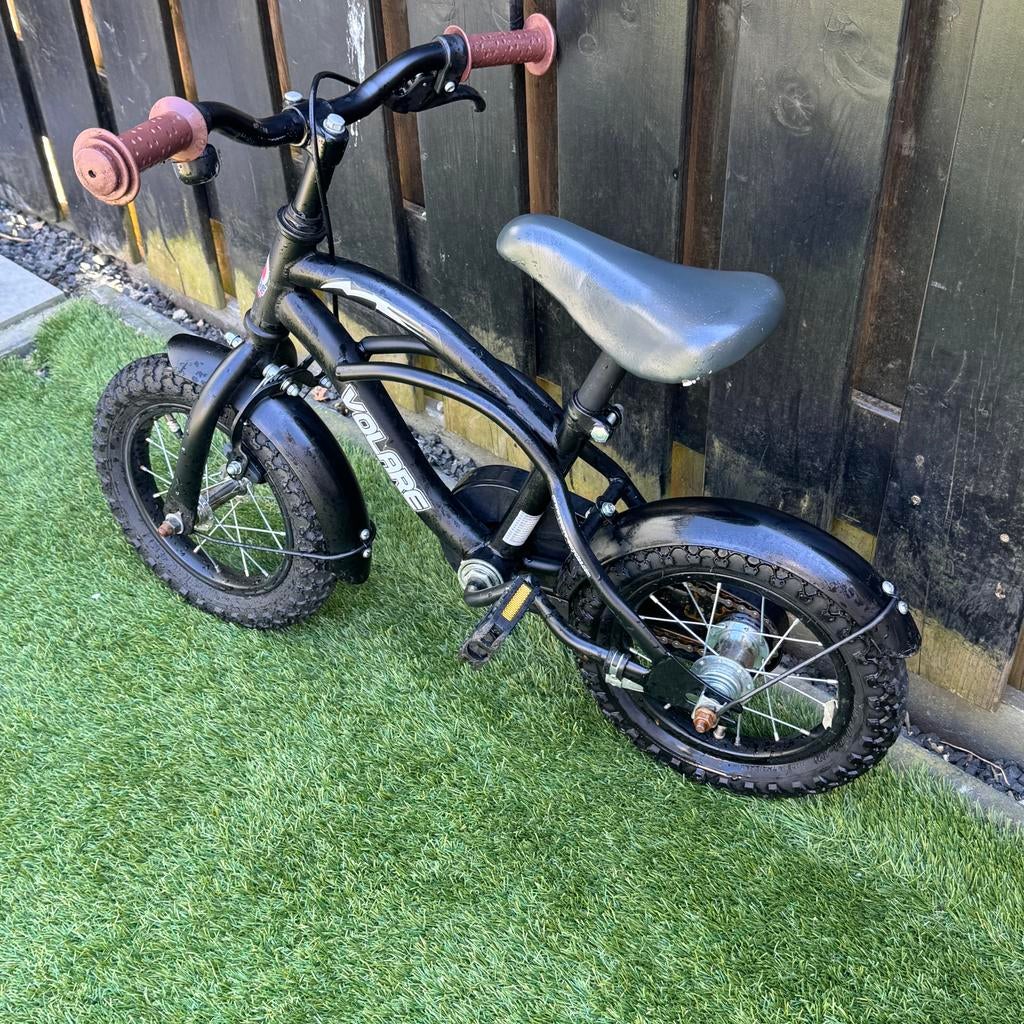 Volare kinderfiets zwart - 12 inch, Fietsen en Brommers, Fietsen | Kinderfietsjes, Ophalen of Verzenden, Gebruikt, Minder dan 16 inch