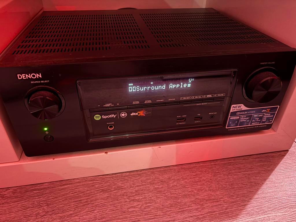 Denon AVR X3200W 4K UHD Netwerk receiver, Ophalen, Denon, Zo goed als nieuw, 120 watt of meer