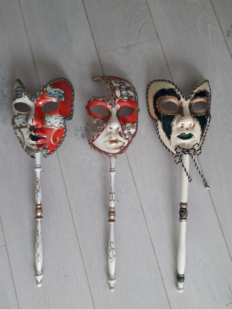 Venetiaanse maskers masker Venetië Venezia, Ophalen of Verzenden