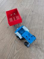 Blauwe tractor met rode kar, Ophalen of Verzenden, Zo goed als nieuw, Duplo